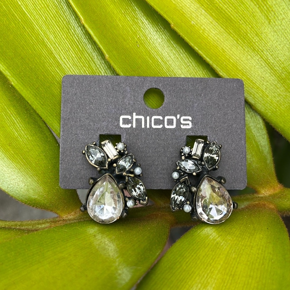 Chico's brand clip on earrings